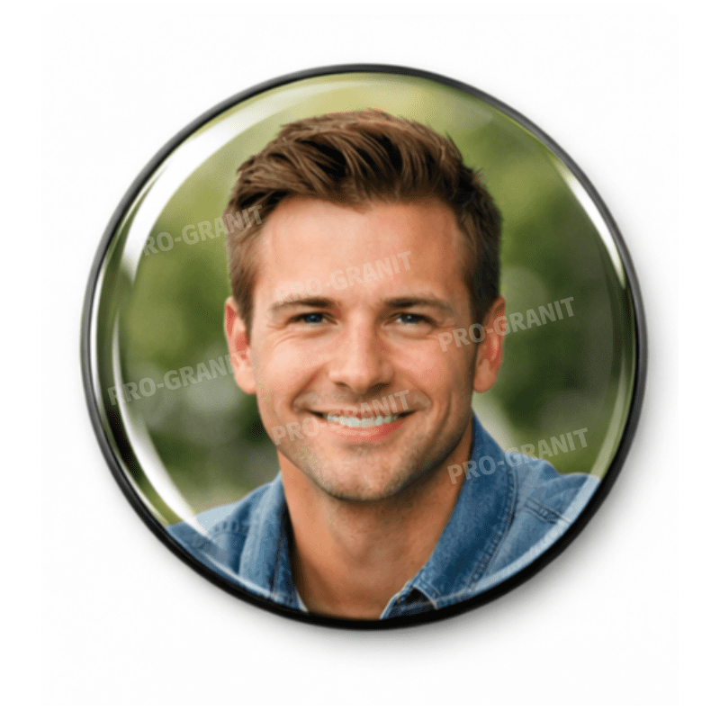 Стеклянный медальон СМ-3