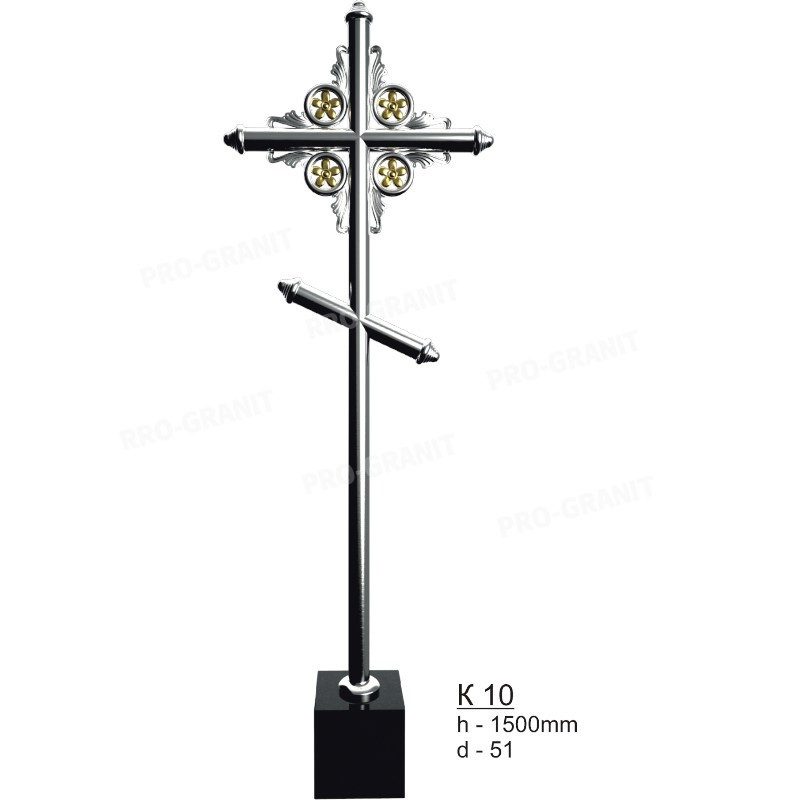 Крест из нержавеющей стали К-10