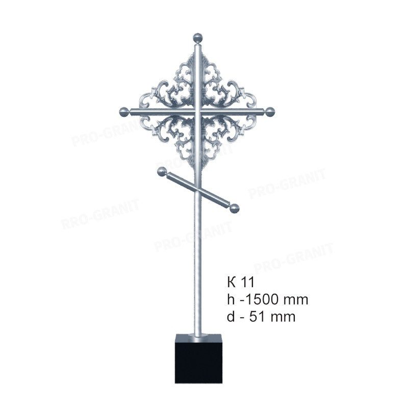 Крест из нержавеющей стали К-11