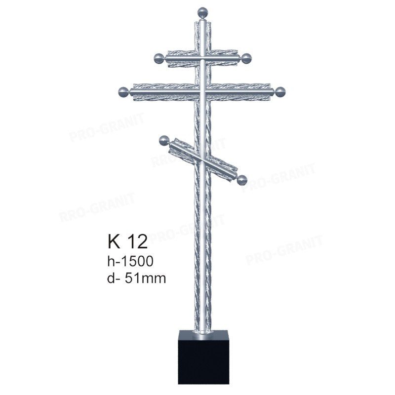 Крест из нержавеющей стали К-12